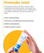 Protetor Solar Rosto Fps 60 Sem Cor 40g - Dermachem - Imagem 2