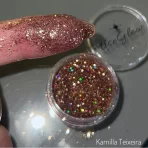 Glitter marrom holográfico- Kamilla Teixeira |Useglow
