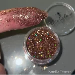 Glitter marrom holográfico- Kamilla Teixeira |Useglow