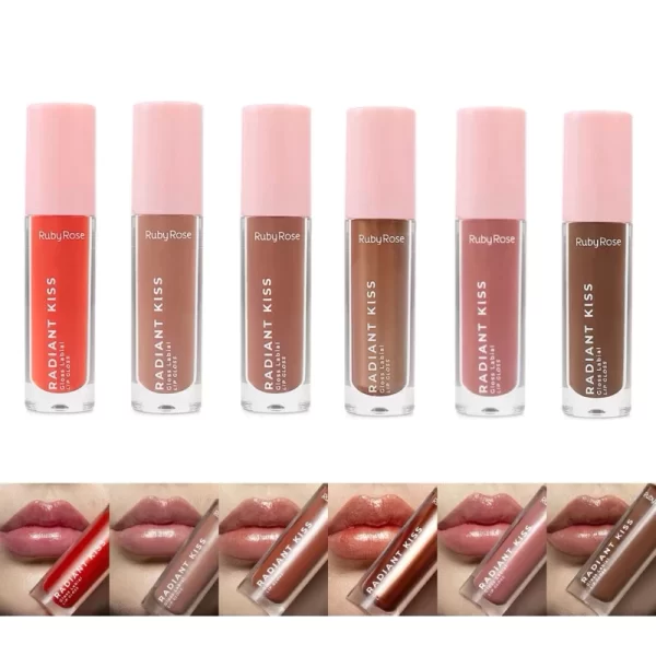 Gloss Labial Radiant Kiss Ruby Rose Linha Rosa