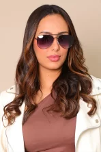 Óculos de Sol Aviador Classic Preto c/ Degradê (Unissex)