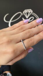 ANEL QUADRADO PRATA 925 LEGITIMO - Imagem 2