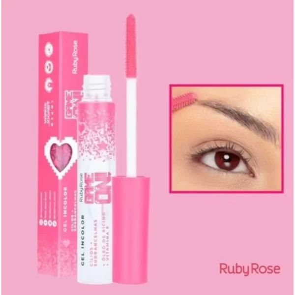GEL INCOLOR CÍLIOS Ruby Rose + SOBRANCELHAS GAME ON Ruby Rose rímel