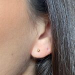 BRINCO INFANTIL BOLINHA DOURADA TARRAXA BABY JOYARA MINI