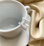 Brinco Argola Quadrada Folheado