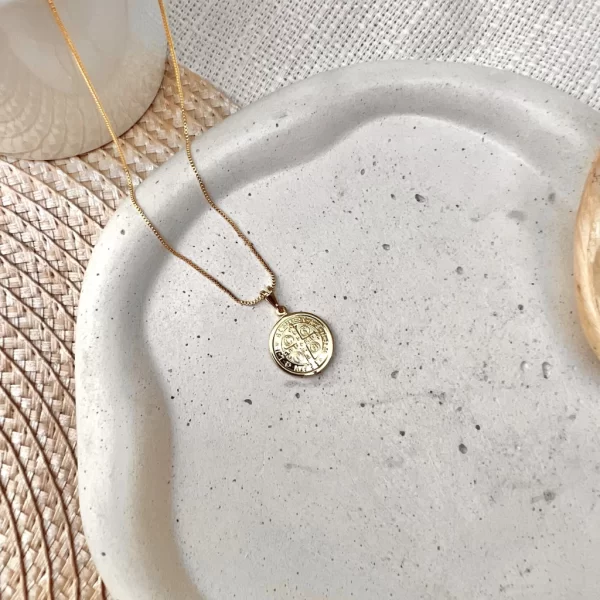 Colar São Bento Folheado a Ouro 18k
