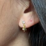 BRINCO PONTO DE LUZ CORAÇÃO PENDURADO TARRAXA BABY JOYARA- SEMI JOIA