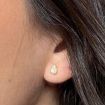 BRINCO PONTO DE LUZ GOTA TARRAXA BABY JOYARA- SEMI JOIA