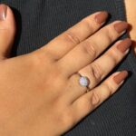 ANEL FOLHEADO A OURO 18K E PRATA CIRCULO CRAVEJADO