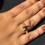 ANEL DE ACO INOXIDAVEL FOLHEADO A OURO 18K H