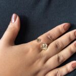 ANEL REGULAVEL FOLHEADO A OURO 18K trevo