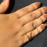ANEL REGULAVEL FOLHEADO A OURO 18K TRIANGULO VAZADO