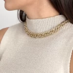 Colar Corrente Banhado a Ouro 18K T15