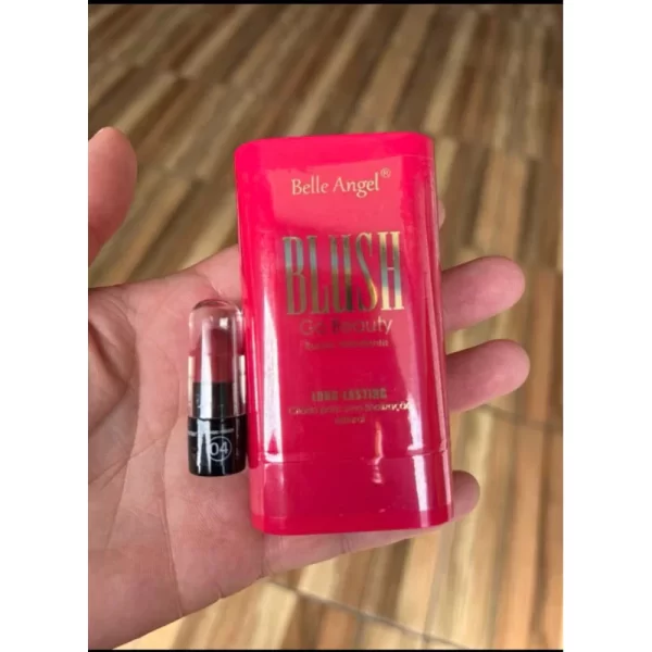 Blush Bastão Cor Natural Longa Duração Belle Angel Cor 4