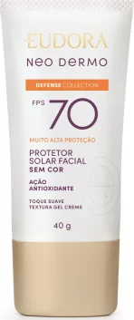 Protetor Solar Facial Sem Cor Neo Dermo Defense Collection FPS 70 40g