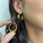 Argola Grossa Click Aço Inoxidável