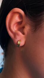 ARGOLINHA DOURADA AÇO INOXIDAVEL