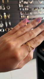 ANEL EM X SEMIJOIA JOYARA - Imagem 2