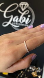 ANEL APARADOR COM ZIRCONIA PRATA 925 LEGITIMA - Imagem 2