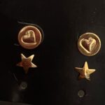 DUO DE BRINCOS CORAÇÃO E ESTRELA