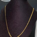 Colar Semi Joia Groumet Masculino Folheado a Ouro 18k