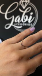 ANEL EM V FINO PRATA 925