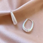 Argola Fina Click Folheado a Prata 925