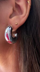 ARGOLA GROSSA AÇO INOXIDAVEL GRANDE - Imagem 3