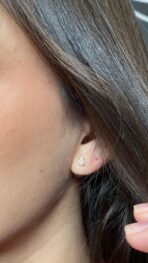 BRINCO PONTO DE LUZ GOTA TARRAXA BABY JOYARA- SEMI JOIA - Imagem 2