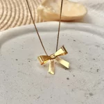 Colar Laço Folheado a Ouro 18k