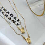 Escapulário Sagrada Familia Folheado a Ouro 18k