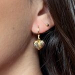 BRINCO CORAÇÃO PENDURADO JOYARA SEMI JOIA