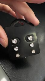 TRIO DE CORAÇÃO PONTO DELUZ JOYARA- SEMI JOIA