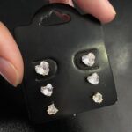 TRIO DE CORAÇÃO PONTO DELUZ JOYARA- SEMI JOIA