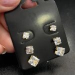 TRIO PONTO DE LUZ QUADRADO JOYARA - SEMI JOIA