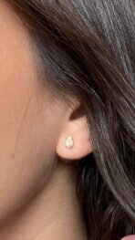 BRINCO PONTO DE LUZ GOTA TARRAXA BABY JOYARA- SEMI JOIA